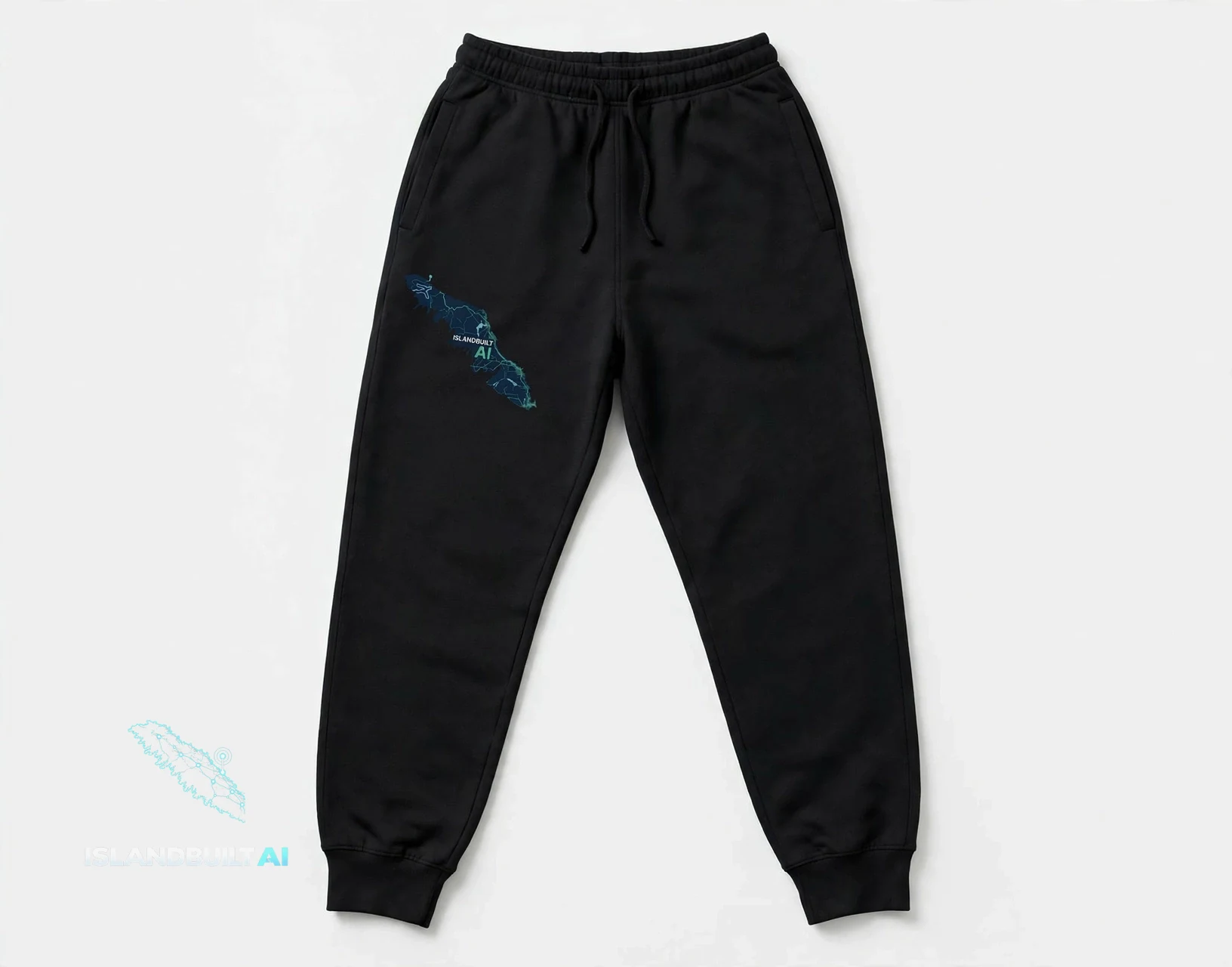 IslandBuilt AI logo sweatpants mockup